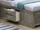 Modern Design Storage Bed With Bookcase Headboard by HouseOfZazla