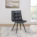 Tufted Back Dining Chairs (Set of 4) - Black by HouseOfZazla