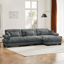 Super Comfort Oversized Modular Sectional Sofa With Movable Ottoman by HouseOfZazla