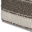 Grady - Handcrafted Square Pouf by HouseOfZazla