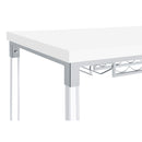 Tonneson - Bar Table With Trestle Base And Wine Storage - White