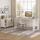 Large Mobile Lateral File Cabinet With 2 Drawers, Printer Stand & Storage Shelves, For Letter Size Files - White / Oak by HouseOfZazla