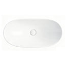 White Oval Ceramic Vessel Sink