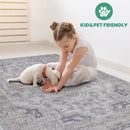 Marfi - 8' X 10' Oriental Area Rug - Ivory / Beige by HouseOfZazla