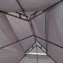 13 x 10 Ft Patio Gazebo Tent with Ventilated Double Roof and Mosquito Net