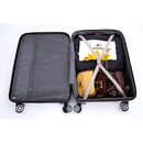 3 Piece Luggage Sets PC Lightweight & Durable Expandable Suitcase with Two Hooks, Double Spinner Wheels, TSA Lock, (21/25/29) Sand