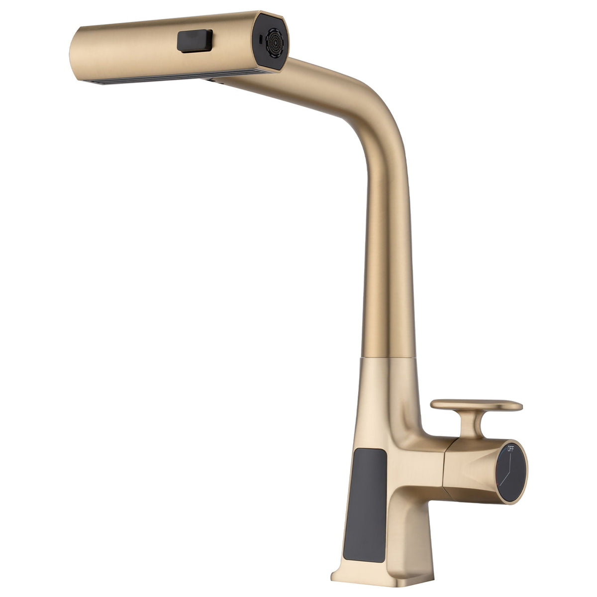 Waterfall Kitchen Faucet With Temperature Display And Pull Down Sprayer, photo 2 of 16