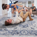 Marfi - 6' X 9' Oriental Area Rug - Blue / Gray by HouseOfZazla