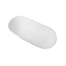 68.9" Freestanding Solid Surface Soaking Bathtub For Bathroom - Matte White by HouseOfZazla