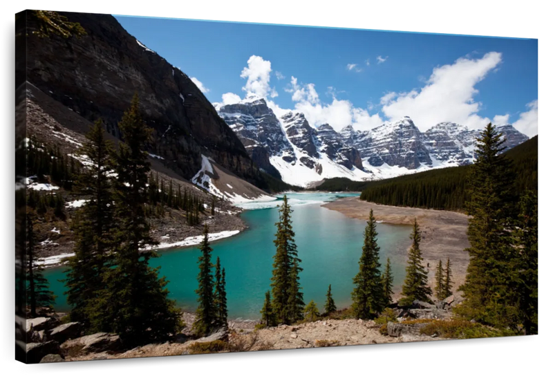 Moraine Lake At Banff Park Wall Art