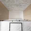 Frameless Single Sliding Shower Door, Square Tube Track by HouseOfZazla