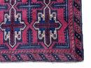 3X5 Vintage Handmade Tribal Wool Rug Balouchi Rug Afghan Rug Red Beige Blue Nice