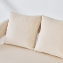 Open Back Loveseat Settee With 3 Pillows by HouseOfZazla