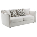 Yolanda - Loveseat With 4 Pillows - Beige Chenille by Unique Piece Furniture