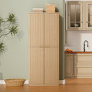 Kitchen Pantry Cabinet With 6 Doors