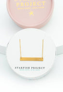 Layla Gold Cross Bar Necklace