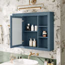 Wall Mounted Medicine Cabinet With Mirror, Storage Cabinet Featuring 6 Open Shelves And Adjustable Interior by HouseOfZazla