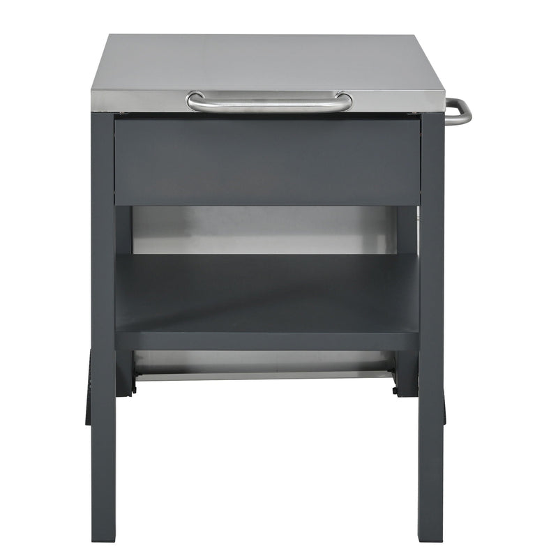 Foldable Outdoor Kitchen Cart With Storage For Patio, photo 34 of 35