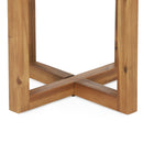 Ella - Square Side Table With Cross Stretcher Base by HouseOfZazla