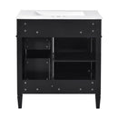 Bathroom Vanity With Top Sink, 2 Drawers & Tip Out Drawer