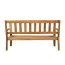 2-Piece Outdoor Teak Acacia Wood Conversation Set