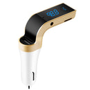 Car Wireless FM Transmitter USB Charger Hands-free Call MP3 Player TF Card Reading Aux-in LCD Display