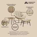 Benson - 3 Piece Lounge Chair Set by HouseOfZazla