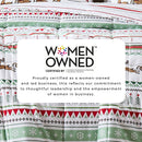 Reversible Christmas Comforter and Sham Set - Holiday / Lodge Odette Collection
