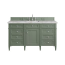 James Martin Brittany 60" Single Bathroom Vanity, Smokey Celadon
