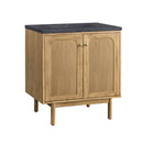 James Martin Laurent 30" Dual Mount Single Bathroom Vanity, Light Natural Oak