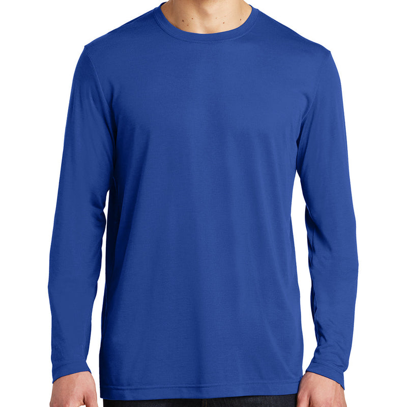 Men's Big Size Long Sleeve Competitor Cotton Touch T-Shirt