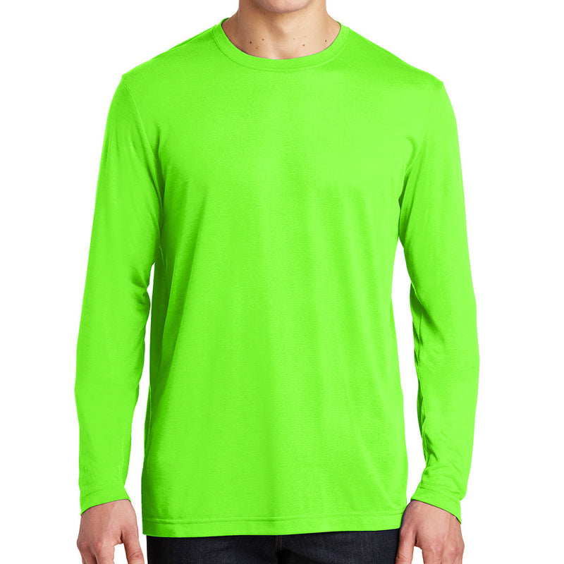 Men's Big Size Long Sleeve Competitor Cotton Touch T-Shirt
