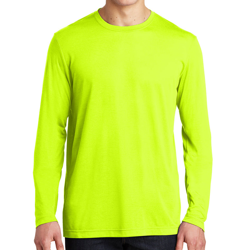 Men's Big Size Long Sleeve Competitor Cotton Touch T-Shirt