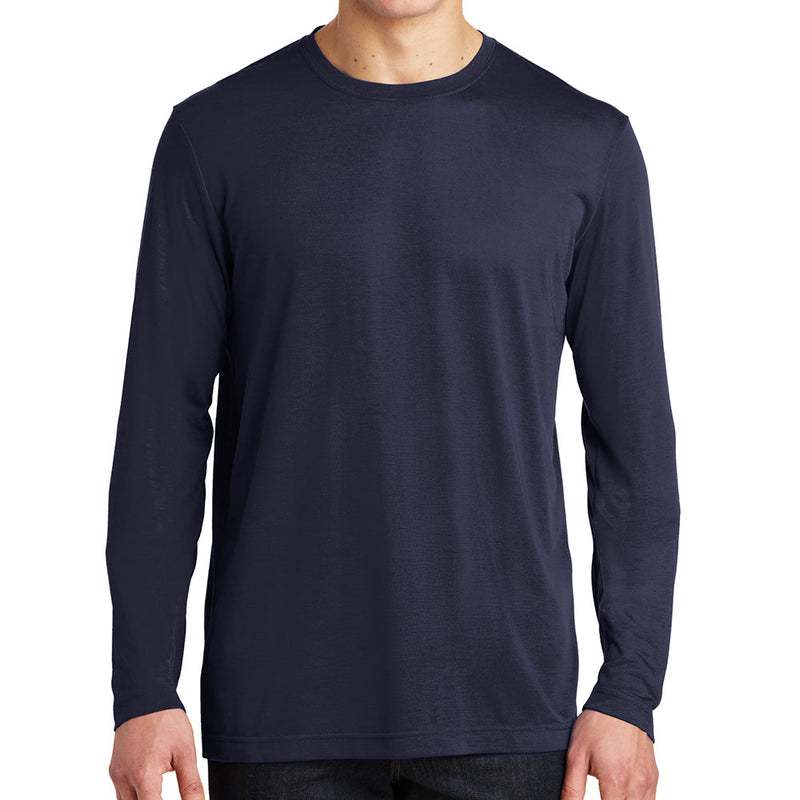 Men's Big Size Long Sleeve Competitor Cotton Touch T-Shirt