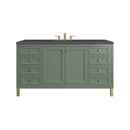 James Martin Chicago 60" Single Bathroom Vanity, Smokey Celadon
