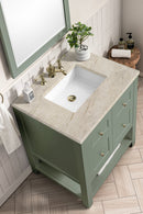 James Martin Breckenridge 30" Single Bathroom Vanity, Smokey Celadon
