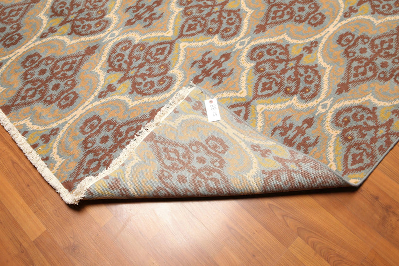 9' x 12' Hand knotted Eclectic Print Wool Full Pile Oriental Area Rug