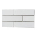 Eggshell Glossy Glazed Terracotta Tiles 2 1/8x7 1/2