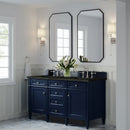 James Martin Brittany 60" Double Bathroom Vanity, Victory Blue
