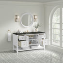 James Martin Breckenridge 60" Single Bathroom Vanity, Bright White