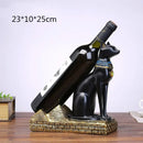 GobekUsa Egyptian Cat God Wine Bottle Holder Figurine: Nordic Style Home Decor & Gift