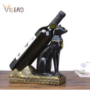 GobekUsa Egyptian Cat God Wine Bottle Holder Figurine: Nordic Style Home Decor & Gift