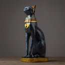 GobekUsa Egyptian Cat Resin Craft Home Decor Deity Figurine for Table Ornaments