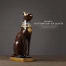 GobekUsa Egyptian Cat Resin Craft Home Decor Deity Figurine for Table Ornaments