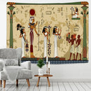 Egyptian egypt tapestry wall hanging maroon & green bedroom art by Decorbites
