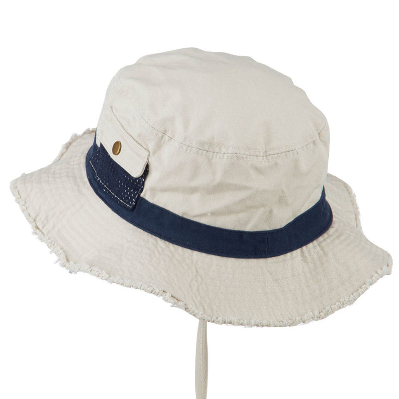 Big Size Cotton Twill Washed Bucket Hat