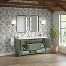 James Martin Breckenridge 60" Double Bathroom Vanity, Smokey Celadon