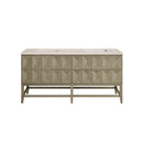 James Martin Emmeline 72" Double Bathroom Vanity, Pebble Oak
