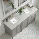 James Martin Brittany 72" Double Bathroom Vanity, Urban Gray