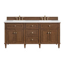 James Martin Lorelai 72" Double Bathroom Vanity, Mid-Century Walnut